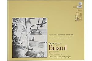 Strathmore 300 Series Bristol Smooth Paper - 19"x24" Tape Bound - 20 Sheets