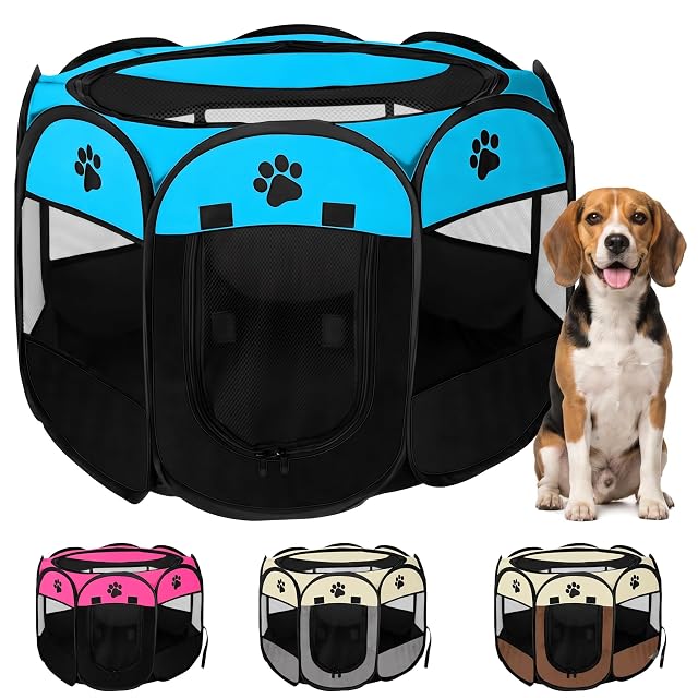 JUPPLIES Parque para Perros Plegable 114x114x58 cm
