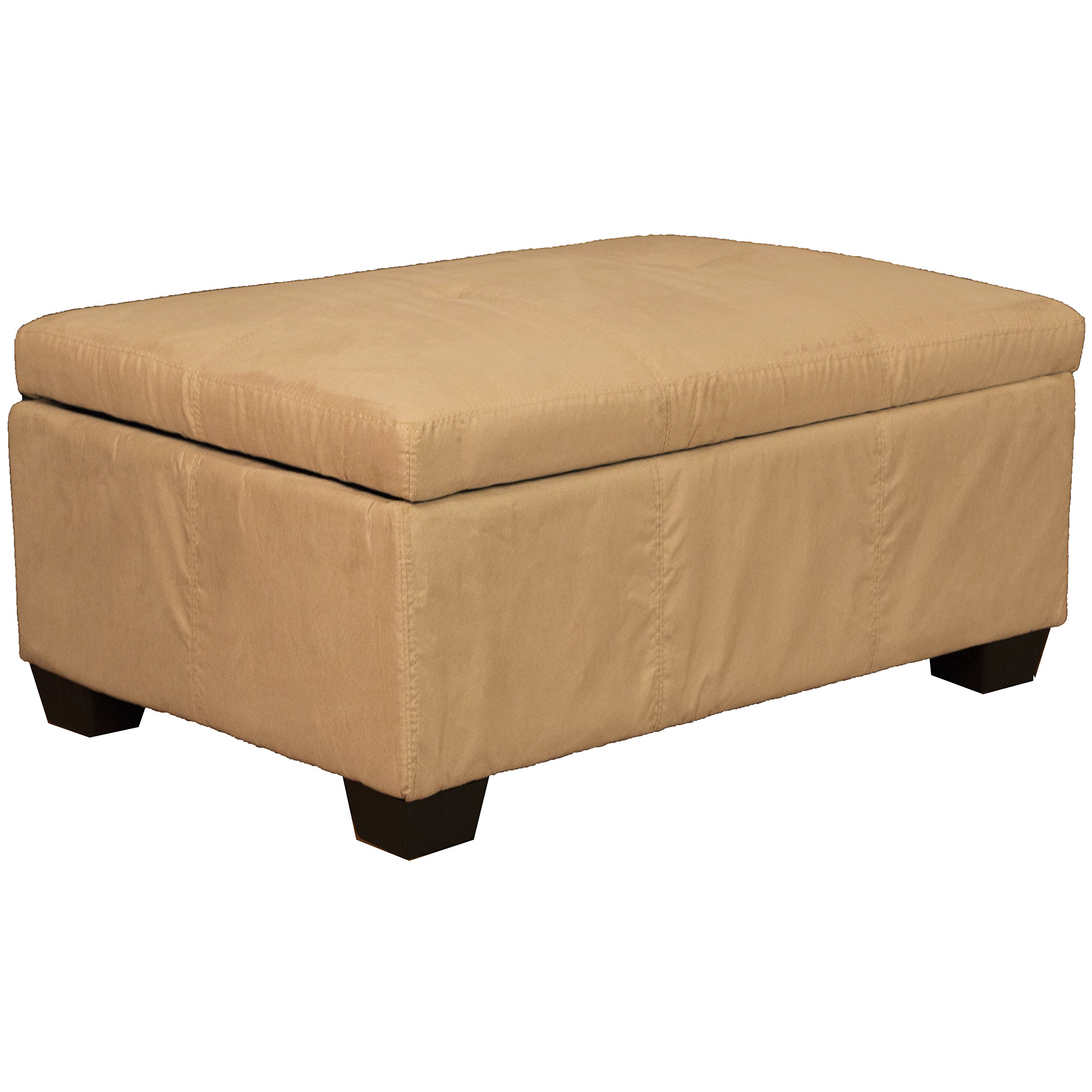 Buy 36" x 24" x 18" high Tufted Padded Hinged Storage Ottoman Bench