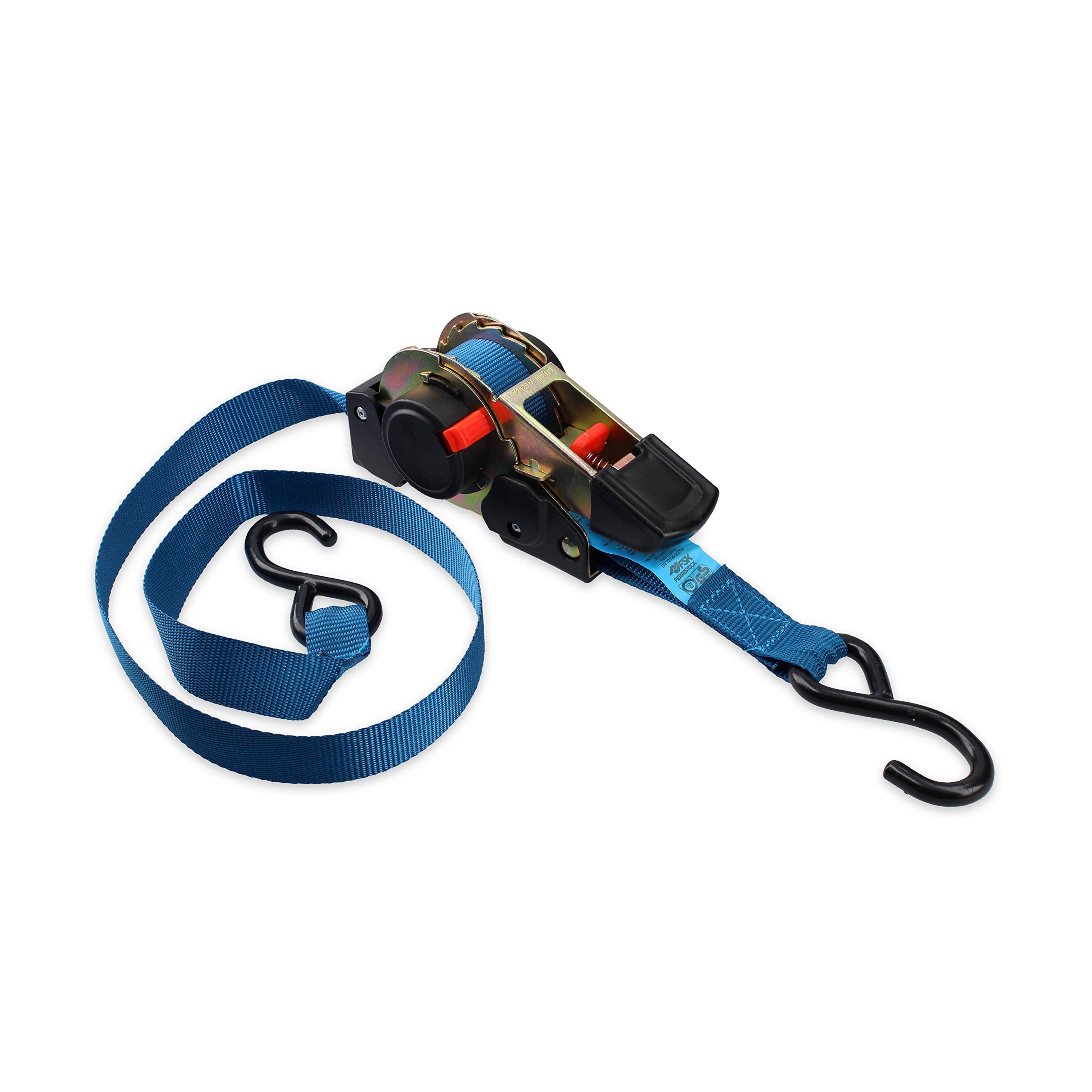 2 Cinghie Di Fissaggio A Cricchetto Autoavvolgenti | Per Auto, Camion, Moto, Portanza 680kg - Foto 5