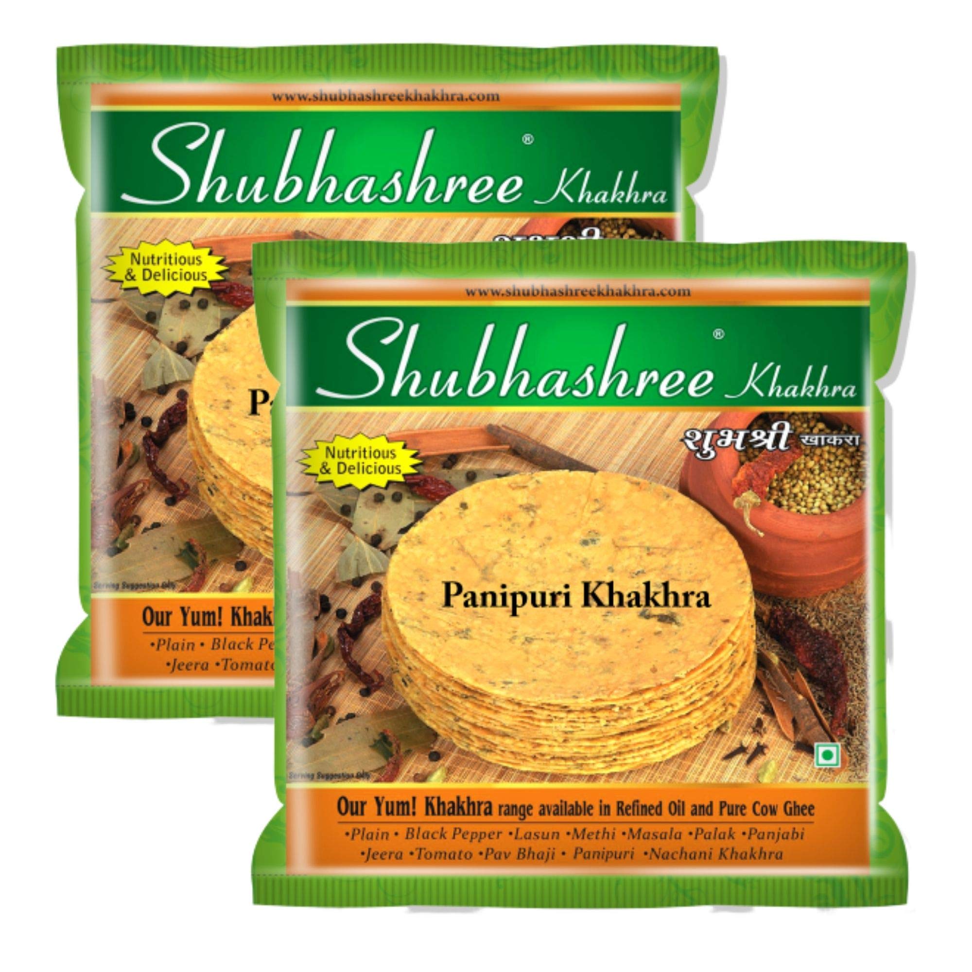 Shubhashree Whole Wheat Panipuri Khakhra | Made in Sunflower Oil - 400 Grams (B01EHW78KQ) Amazon Price History, Amazon Price Tracker