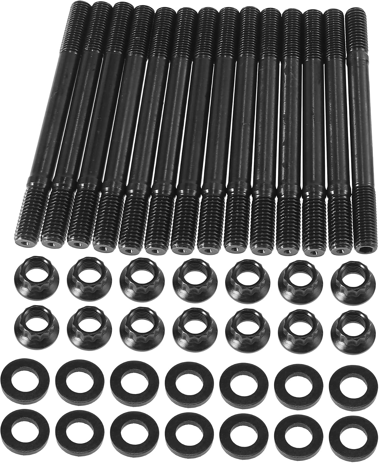 X AUTOHAUX Cylinder Head Stud Kit Replacement for BMW E36 325i 2.5L 6 Cyl M50 S50US S52US