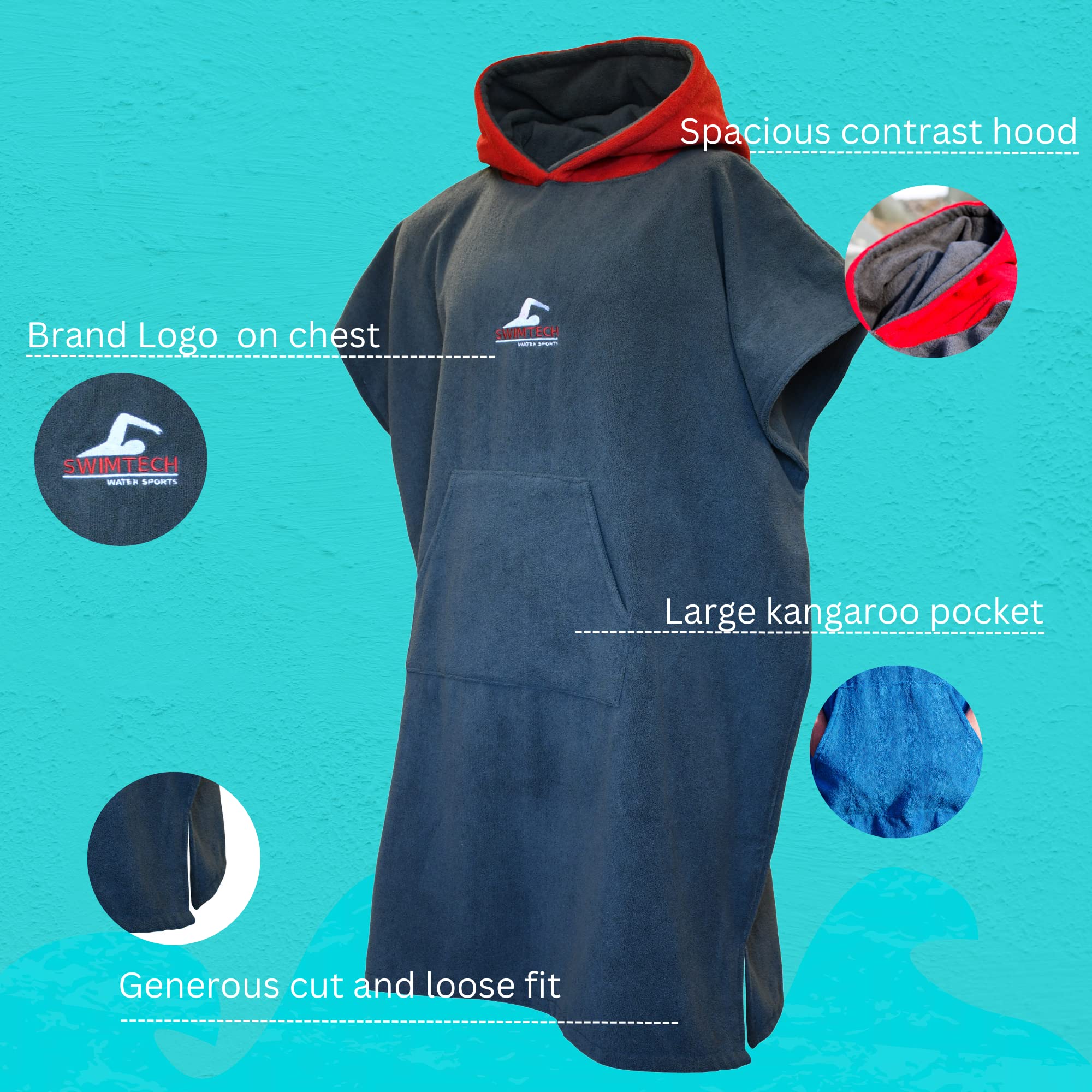 Poncho in microfibra Hippo bambino | Leroy Merlin