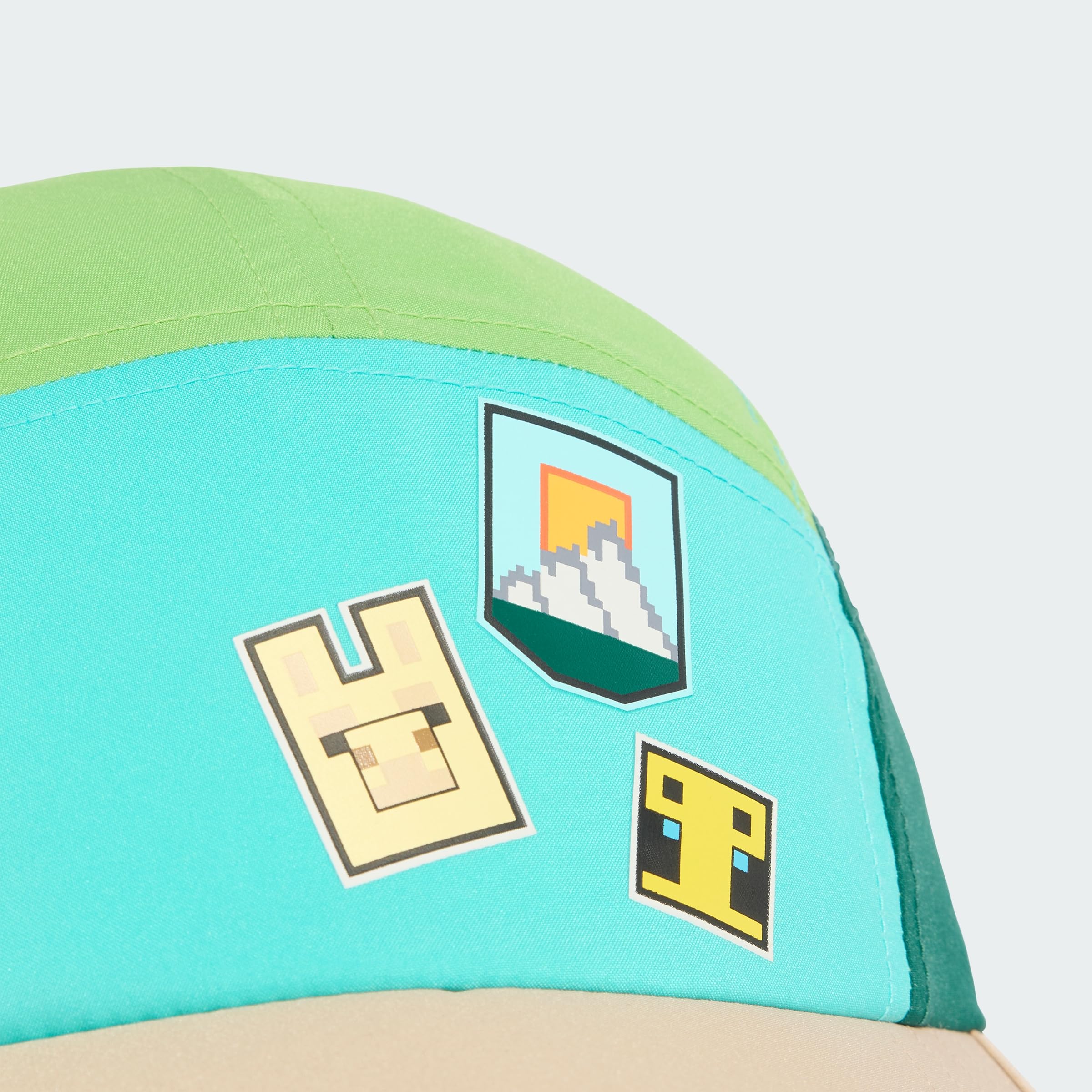 adidas uniseks-kind ADIDAS MINECRAFT YOUTH CAP, collegiate green/semi lucid lime/semi mint rush/magic beige, XXS-XS