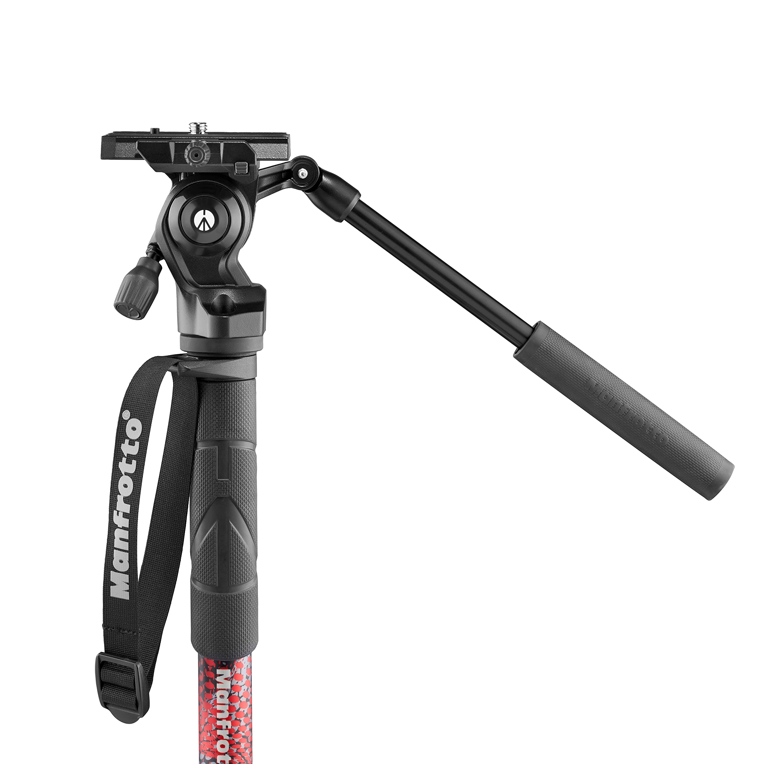 Manfrotto Element MII Kit Monopié Vídeo Fluido Aluminio con Rótula, Ligero, Carga hasta 4 kg, Base Fluida Plegable, 4 Secciones, Twist Locks, para Cámaras DSLR y Sin Espejo