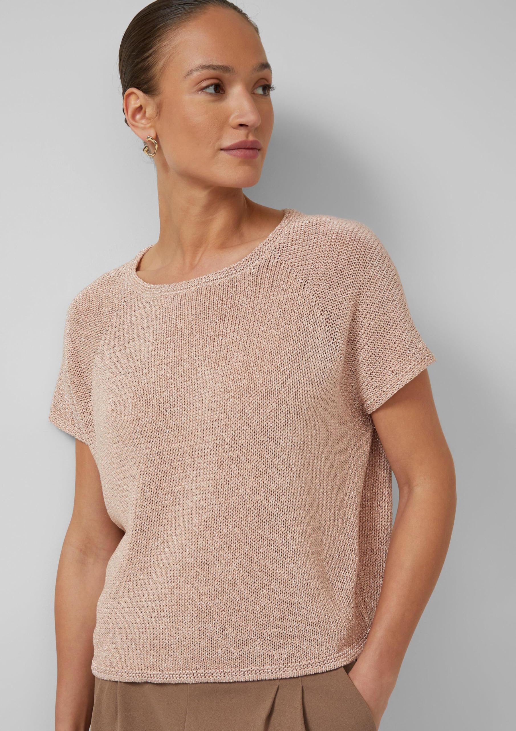 s.Oliver Strickpullover im Relaxed Fit mit U-Boot-Ausschnitt