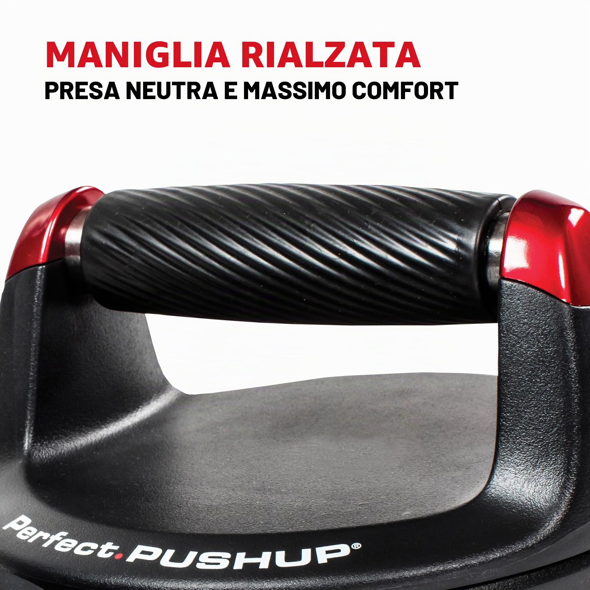 Perfect Fitness Perfect Pushup V2 - Maniglie per flessioni, attrezzatura per il fitness per palestra domestica, colore nero, confezione da 2