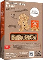 Vista 2 de Buddy Biscuits Golosinas crujientes para perros, mantequilla de maní, caja de 16 onzas
