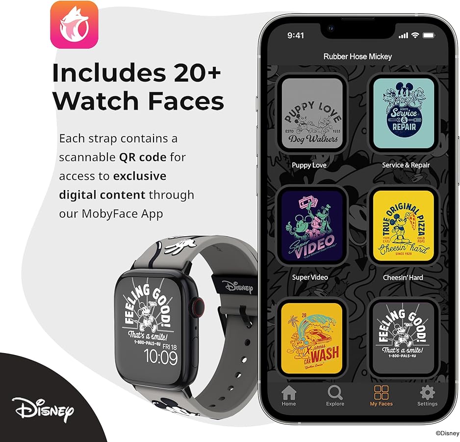 Amazon.co.jp: [MobyFox] x ディズニー Apple Watchバンド ミッキー