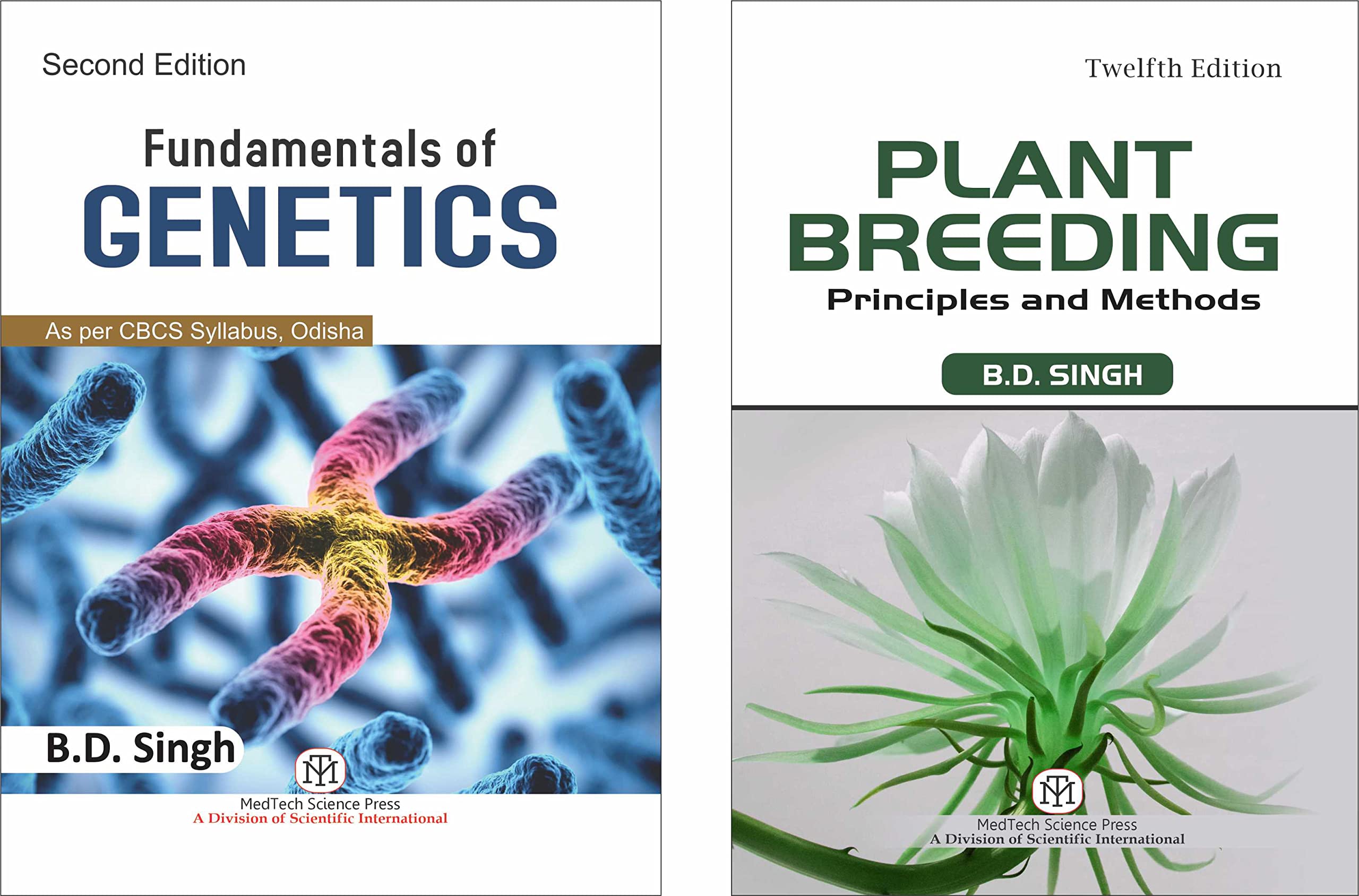 Plant Breeding + Fundamental of Genetics - Combo (Set of 2 Books)