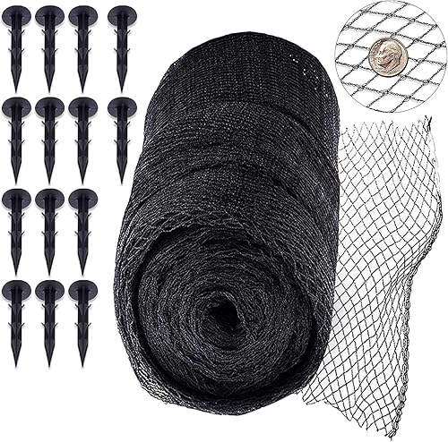 Red de estanque, red de estanque de 15 x 20 pies, cubierta de malla resistente para estanque de peces con malla fina tejida para hojas de estanques