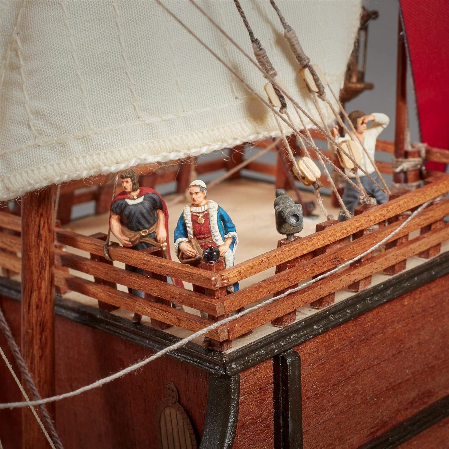 Artesanía Latina - Maquette de Bateau en Bois - Caravelle Espagnole de la Découverte de l'Amérique, Santa Maria - Modèle 22411N, Échelle 1:65 - Maquettes à Monter - Niveau Moyen