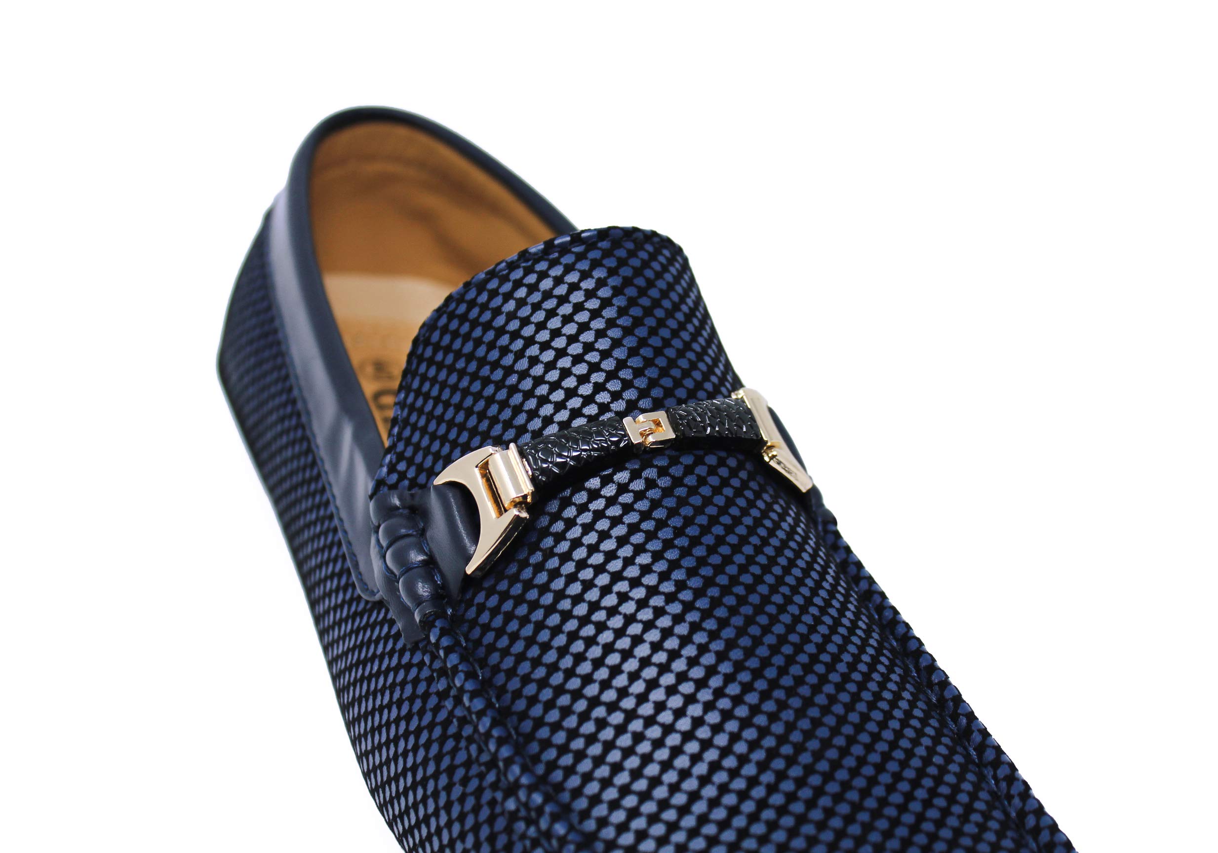 Evoga Mocassini uomo Class eleganti scarpe in ecopelle con fibbia