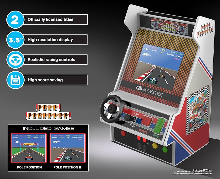 Amazon | My Arcade ポール ポジション レーシング プレーヤー: 2 つの