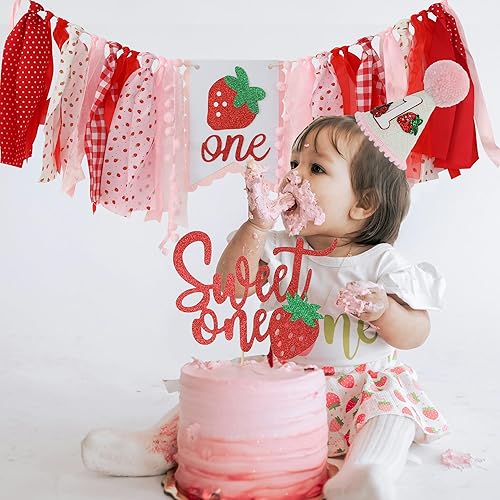 Vista 119 de Juego de decoración de primera fiesta con diseño de margaritas bohemias para silla de bebé, decoración de primera fiesta con adorno de pastel hecho