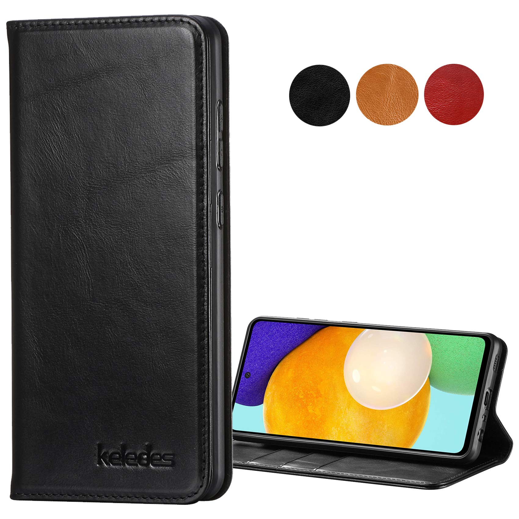 Keledes Case For Galaxy A52 4g And 5g Genuine Leather Desertcart