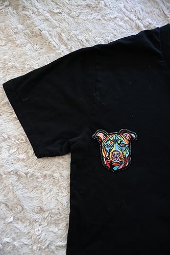 Parche de Pitbull de 3.5 pulgadas, parche para planchar de Pitbull, parche para perro, parches para perros, parches para coser, planchar con