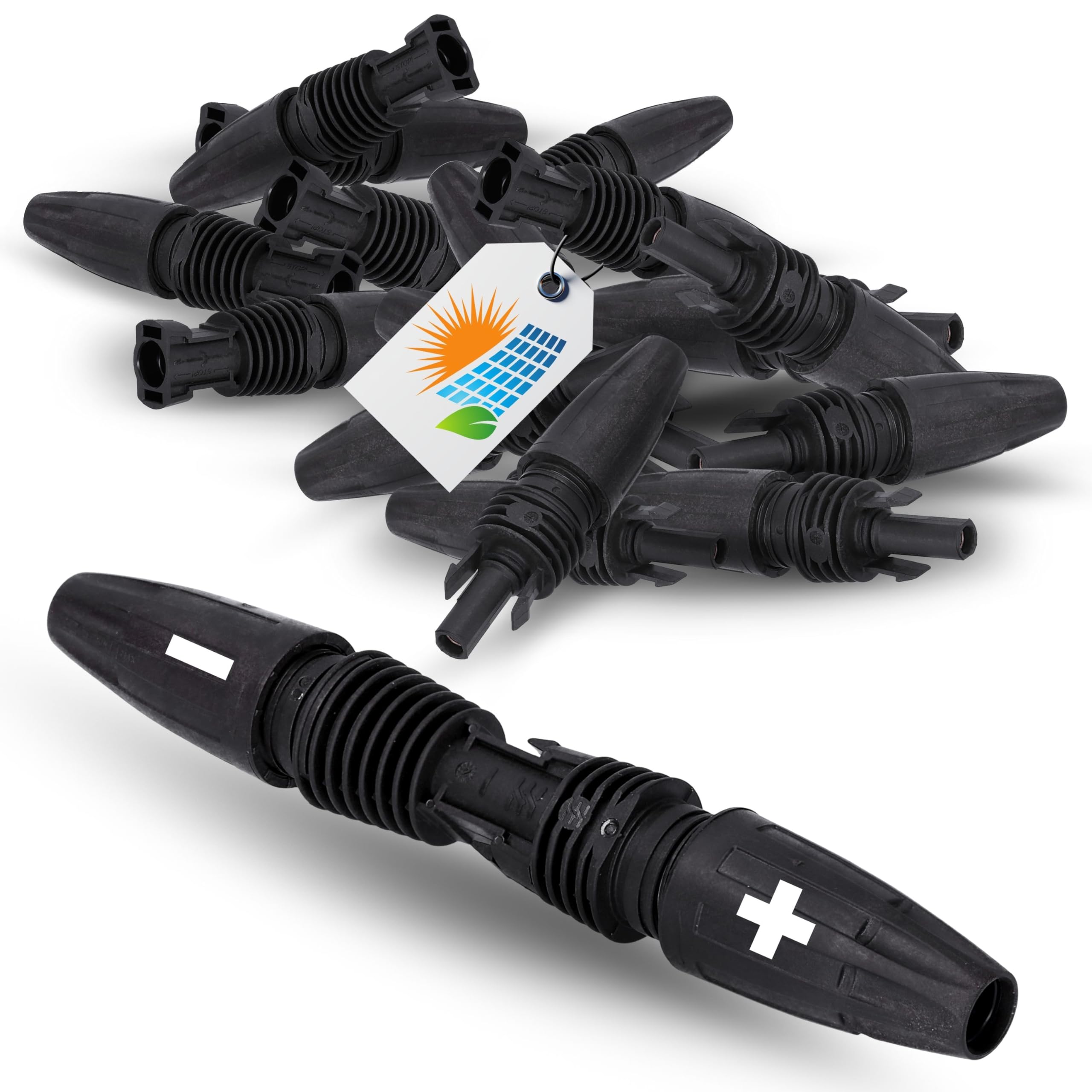 Weidmüller 10x PV Stick Conectores Fotovoltaicos - Tecnología Snap In | Juego de 10 conectores solares macho y hembra para cables de 4-6 mm2, 1500 V CC, resistentes de -40 a 85 °C, norma IEC