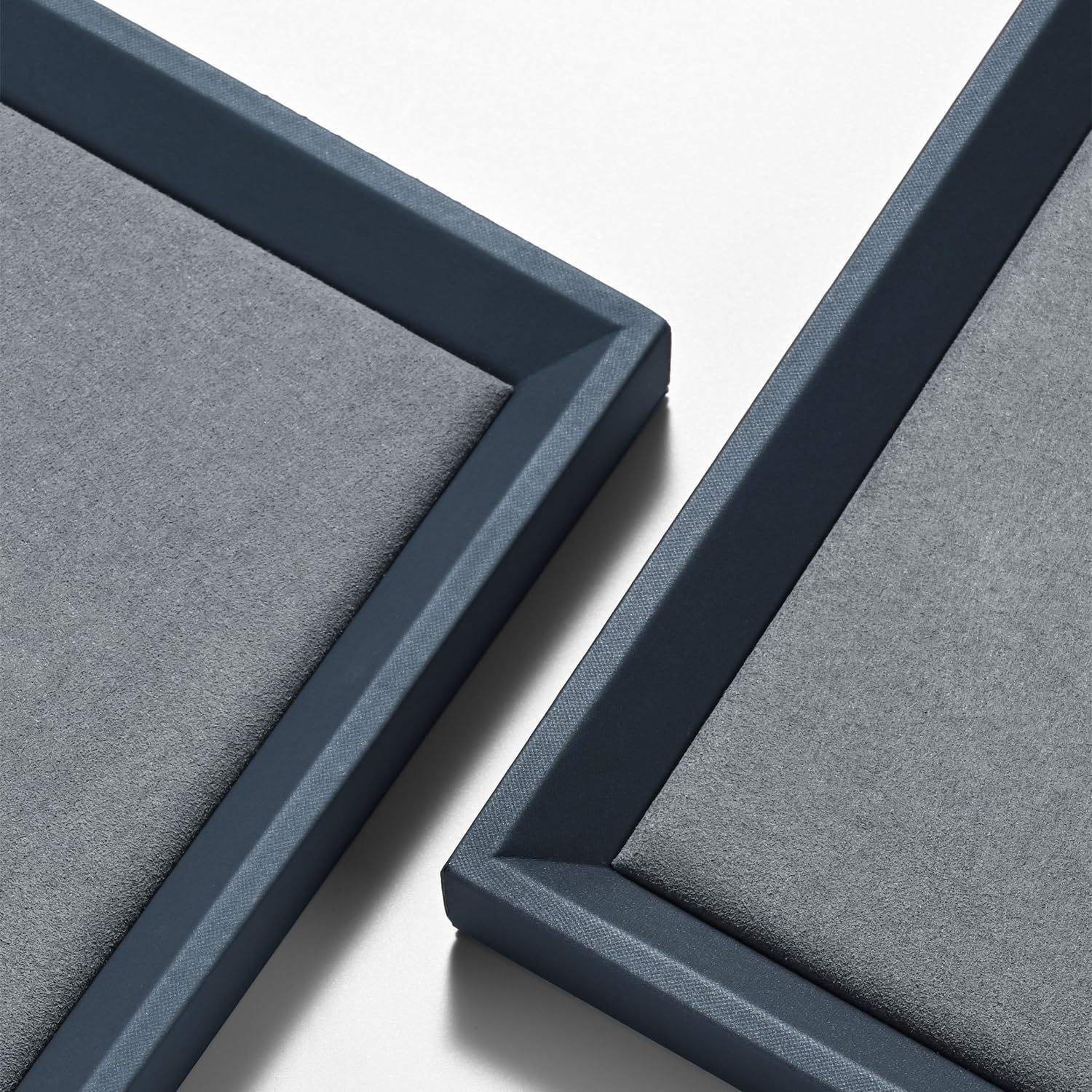 Oirlv Bandeja Plana para Joyas Azul-Gris Premium Bandeja Plana para Joyas, Bandeja Organizadora Para Almacenaje (Grande)