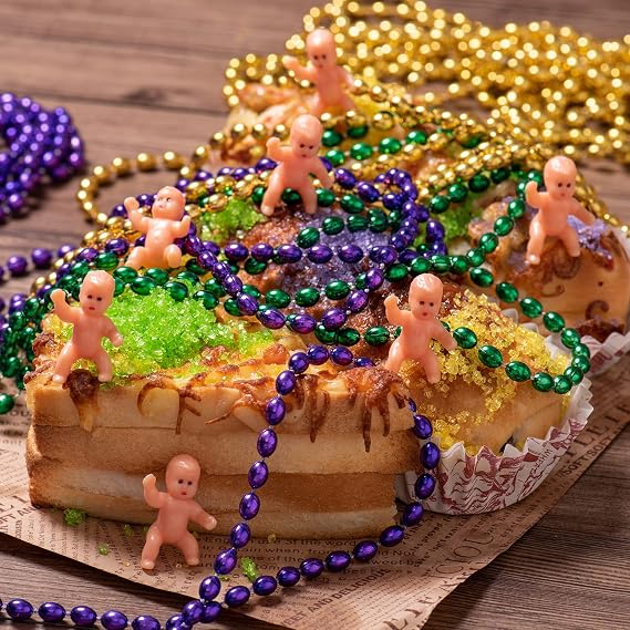 24Pcs King Cake Babies, 1.2 Inch Mini Babies for Baby Shower Game