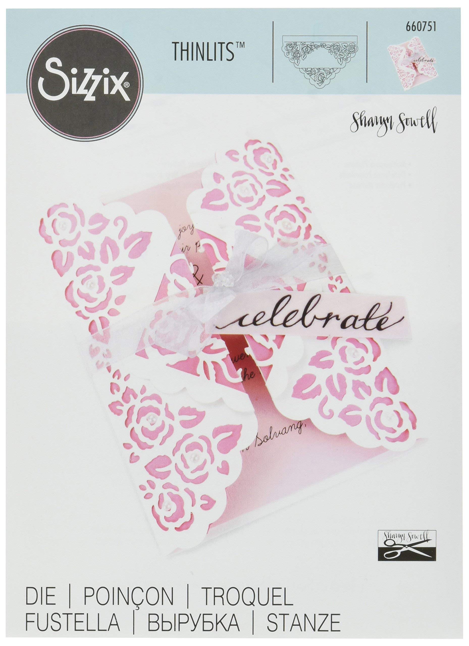 Sizzix by Rose Sharyn Sowell Thinlits in Acciaio, Colore: Multicolore