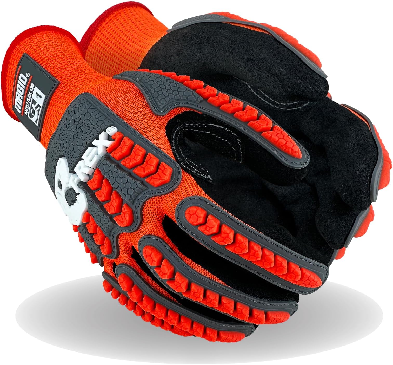 MadGrip Pro Palm Thunderdome Gloves, XLarge, Grey/Black