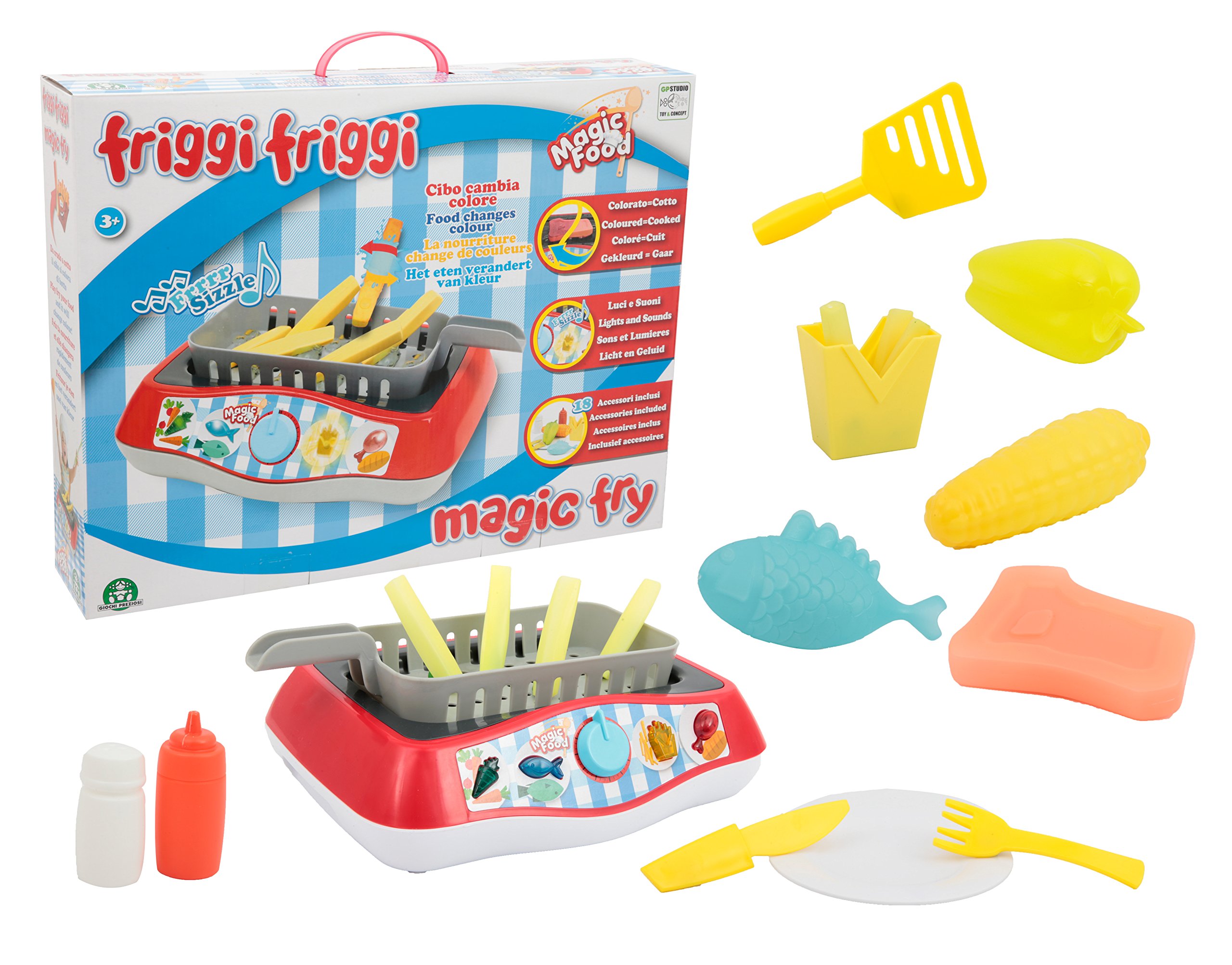 Giochi Preziosi MA000000 Magic Food Friggi Friggi Playset Gioco in Cucina, Multicolour