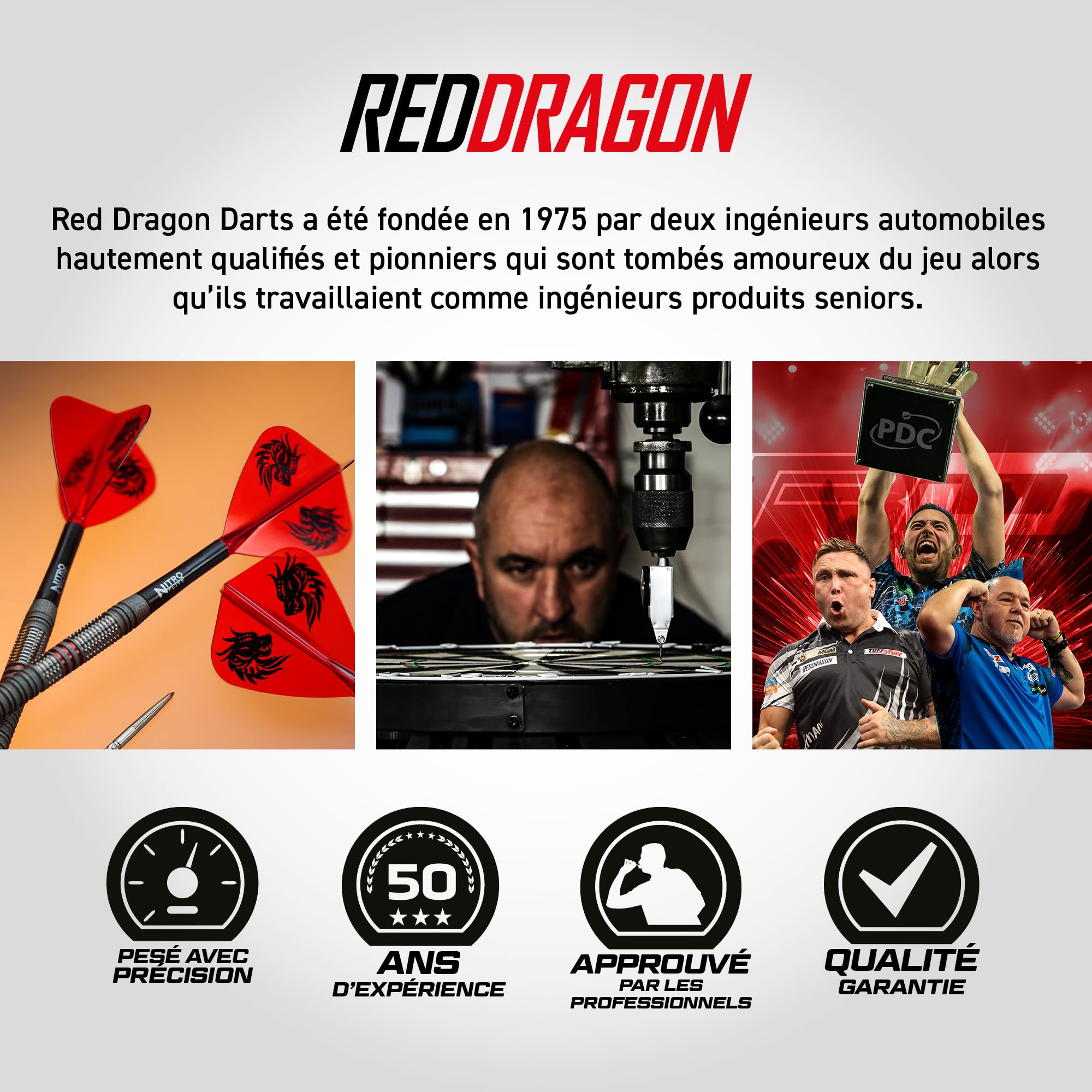 RED DRAGON Fléchettes – Joueur professionnel – Série Jonny Clayton Hiraeth – Switch Points 23 g – Fléchettes professionnelles – Jeu de fléchettes 90 % tungstène avec ailettes et tiges