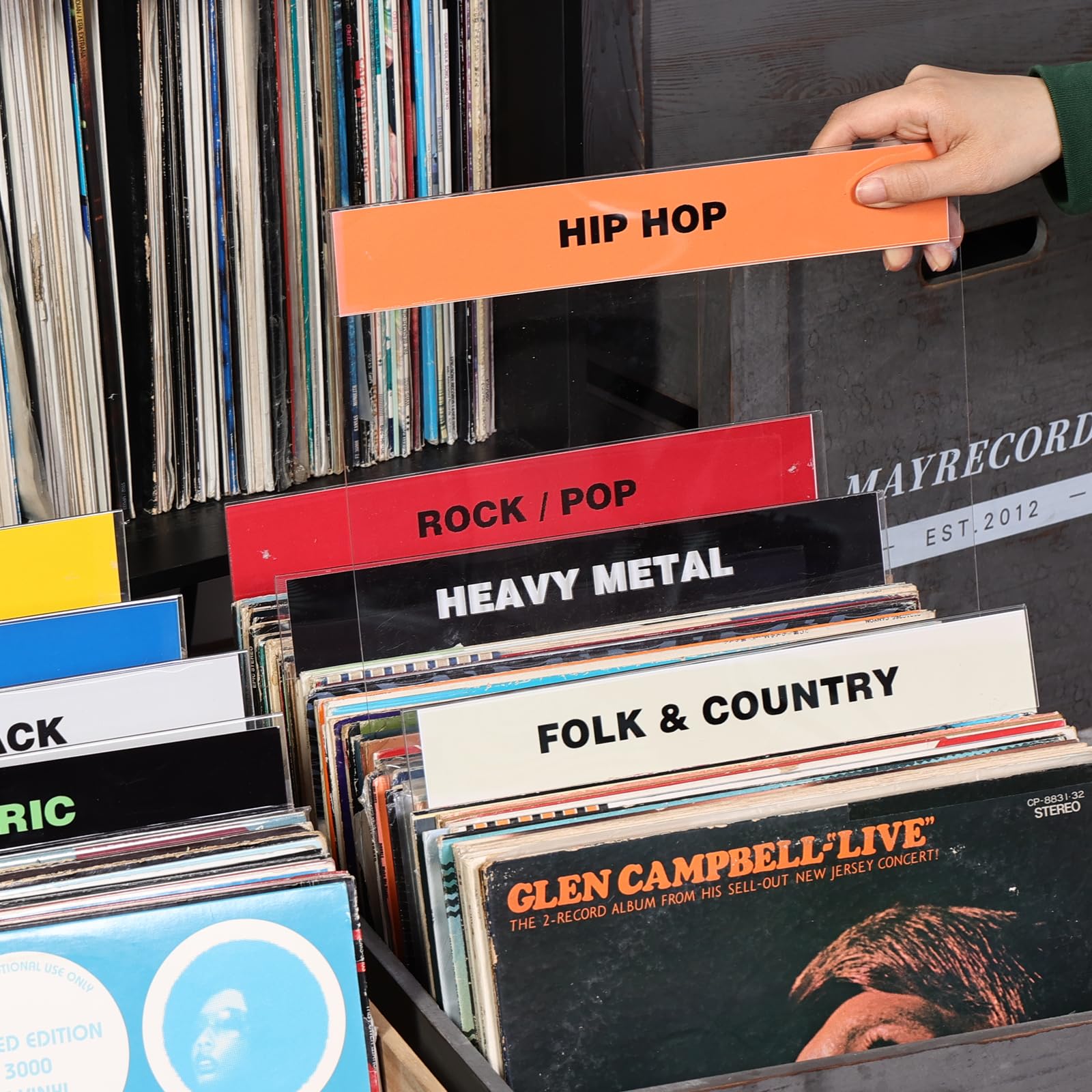 Amazon.com : sdroceRyaM Acrylic Vinyl Record Dividers Music