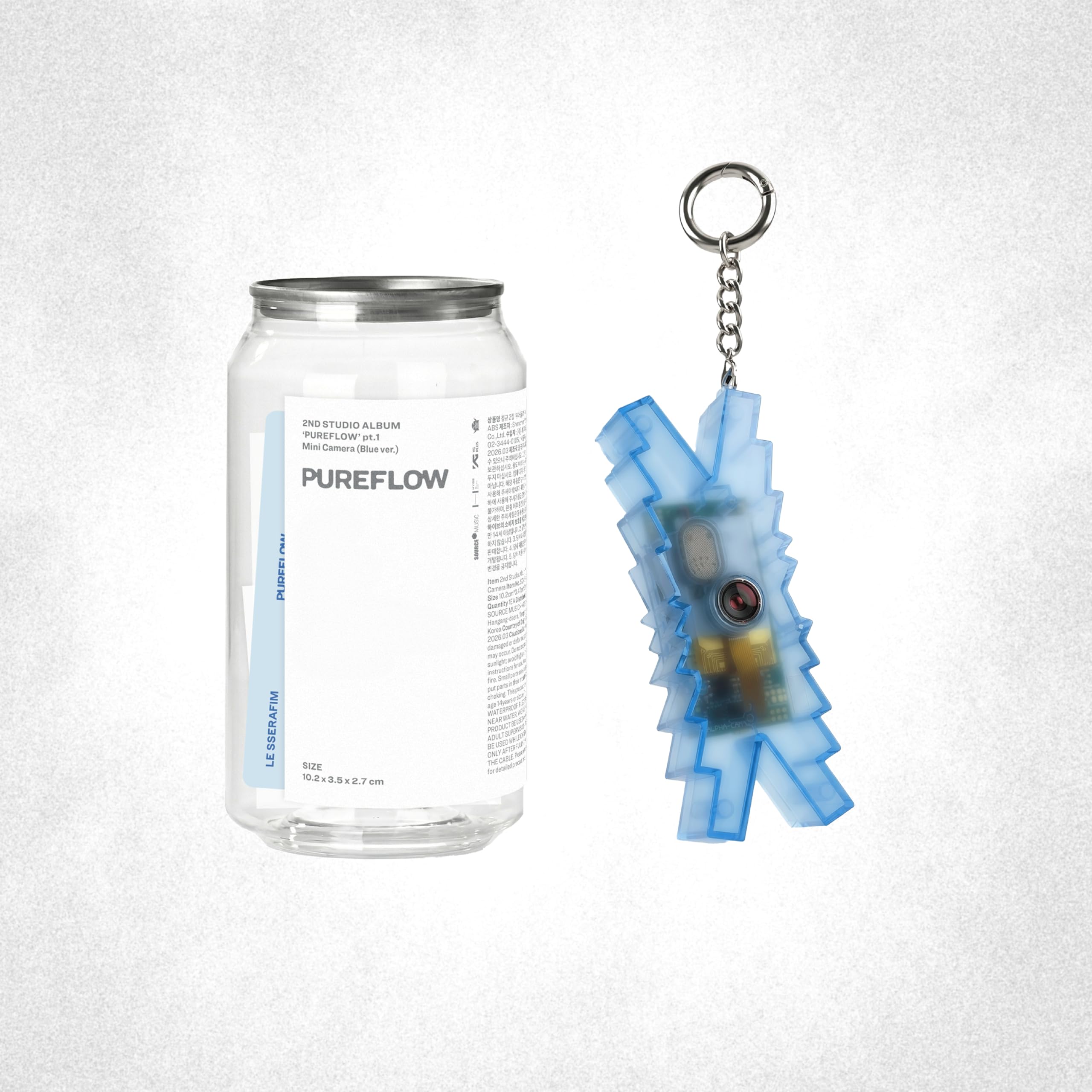 アイドル LE SSERAFIM PUREFLOW Mini Camera 2nd Studio Album 'PUREFLOW' pt.1 Mini Camera (Blue ver.): LE