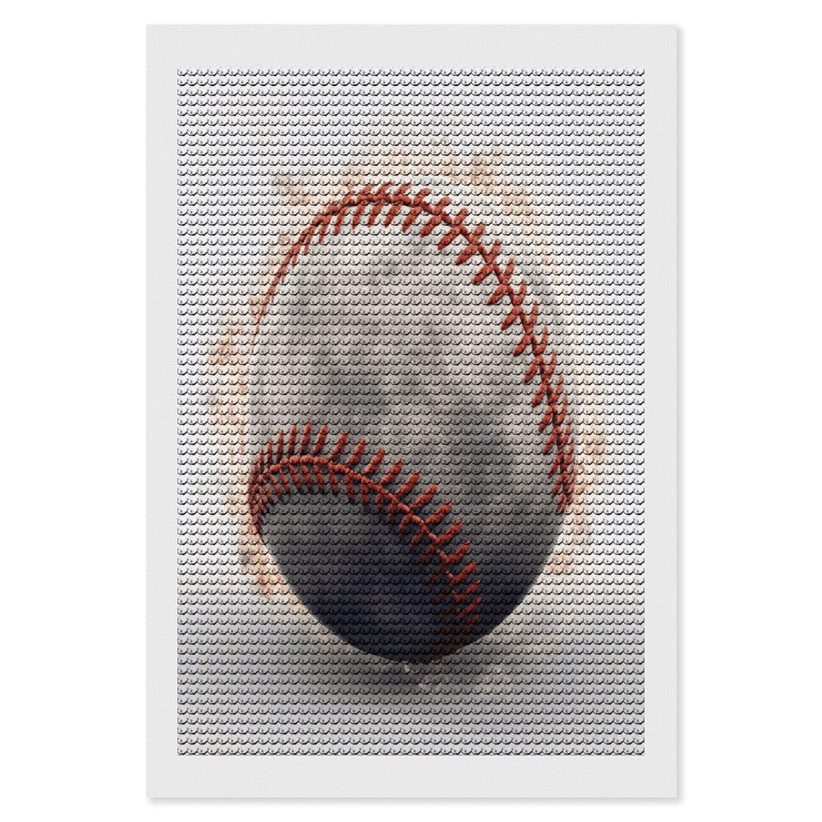 JTREHY Baseball Diamond Art Kits Personalized DIY Round Diamond Painting Kits for Beginner Full Drill Diamonds Dots Paintings for Adults Gem Art Crafts Home Decor