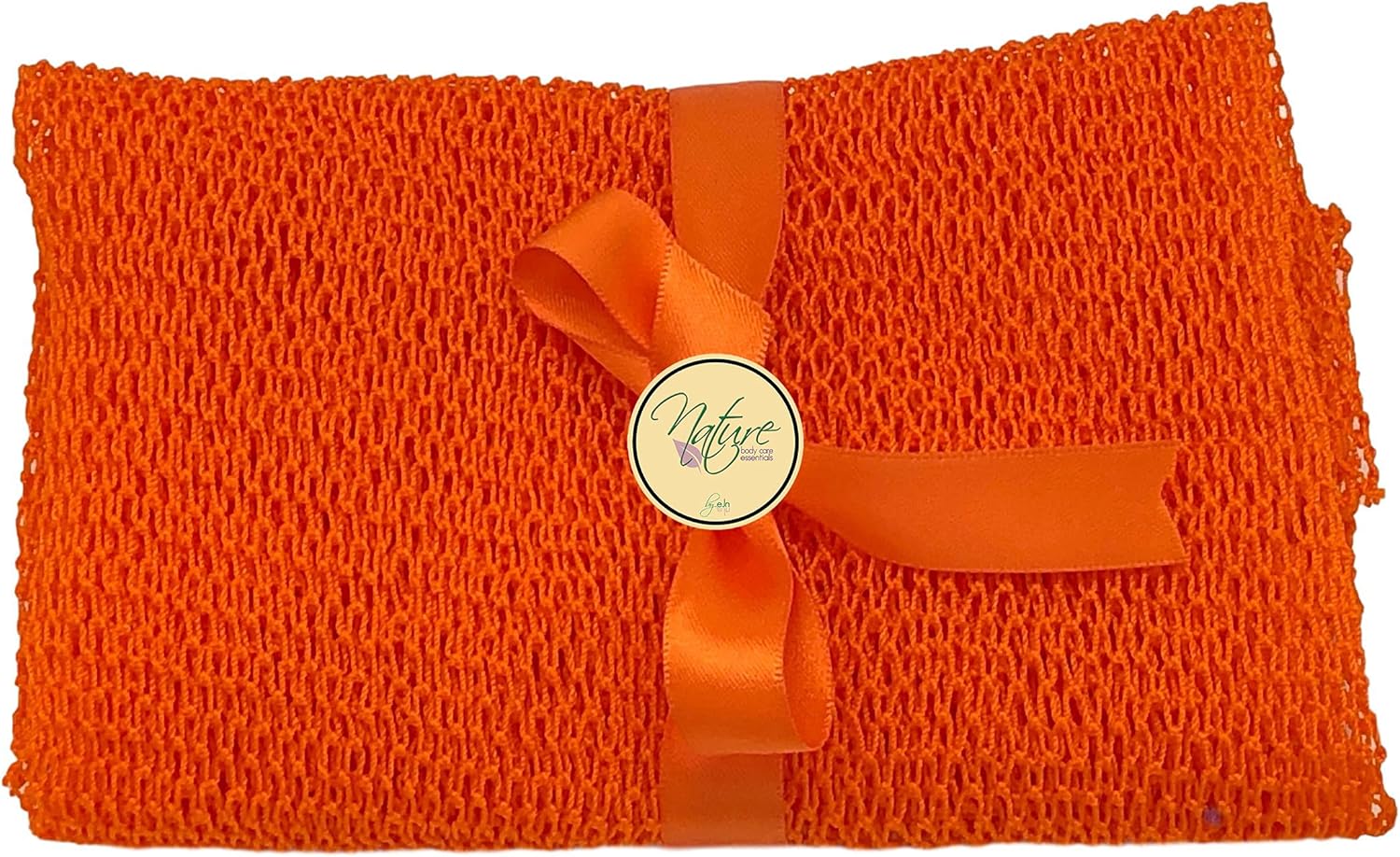 Nature by EJN - Net Bath Sponge, Nature Tight Weave, Long, Skin Exfoliation, African, Porous, Stretches Horizontally to Approximately 49" (Sea Blue): Health & Personal Care