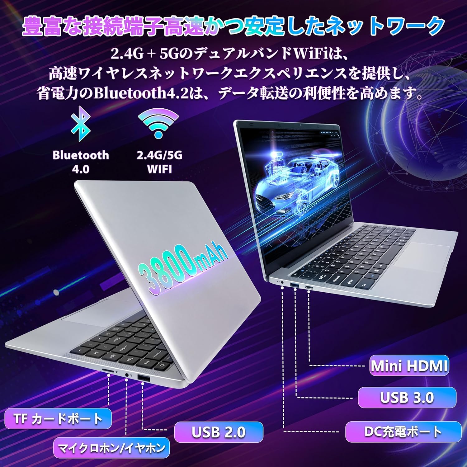 Amazon.co.jp: SERYUB ノートパソコン【MS Office 2019/Win 11Pro】14