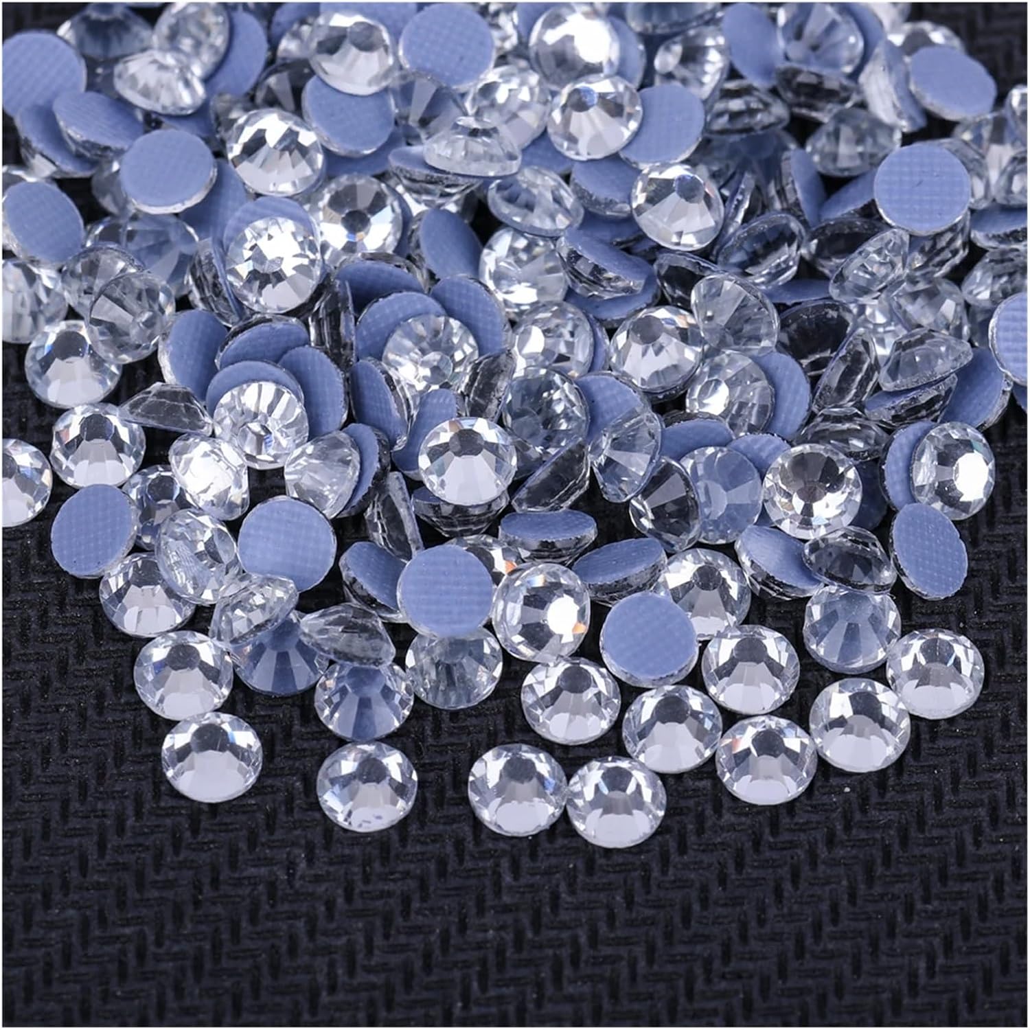 Glass Crystal Hot Fix Rhinestones Flatback Iron On Stones for DIY Nail Art Fabric Clothes Decoration(Night Sky,SS16-1440Pcs)