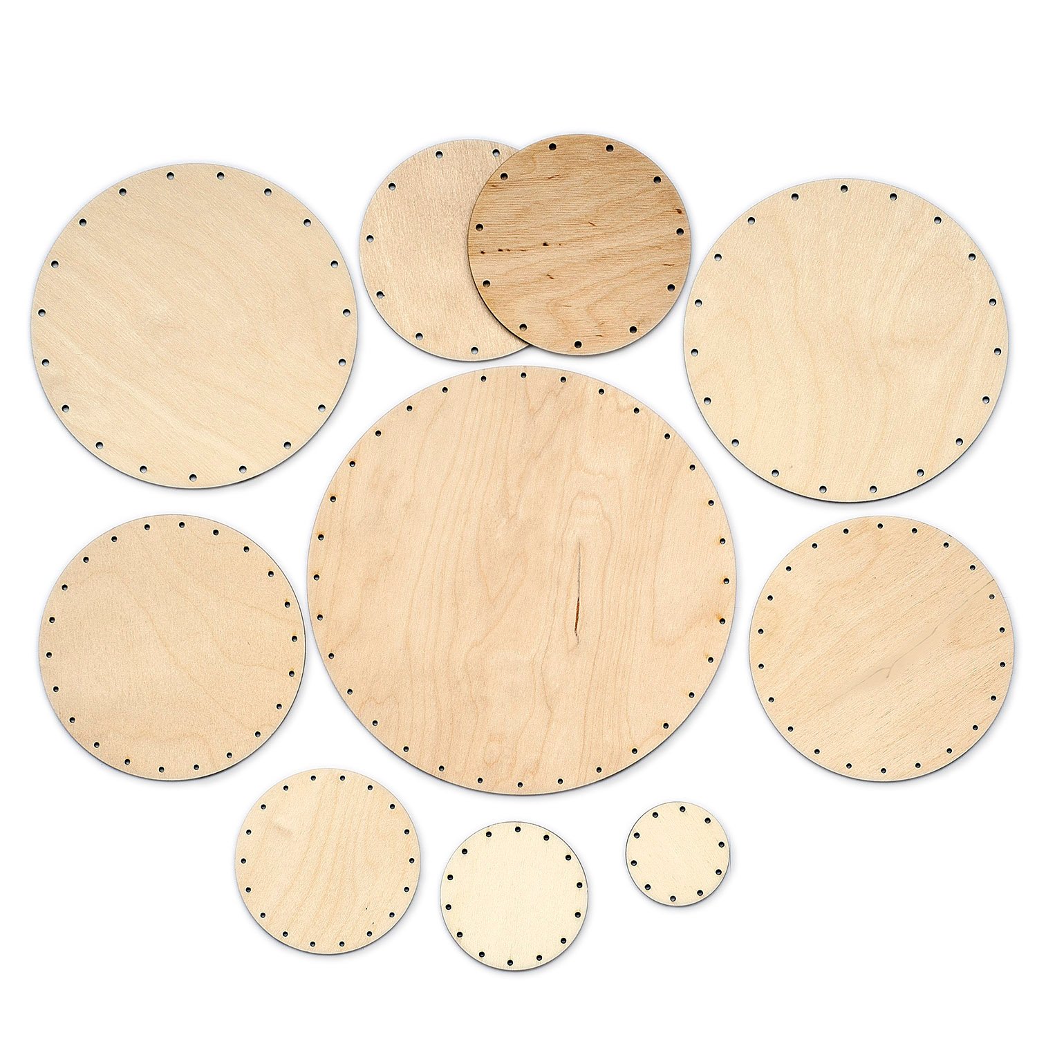 Zita's Creative - Set di cestini Rotondi, Grandi per canne d'India da 2 mm e 3 mm, Intrecciati, Cestino in Vimini, Canna d'india, Materiale Intrecciato, Rattan