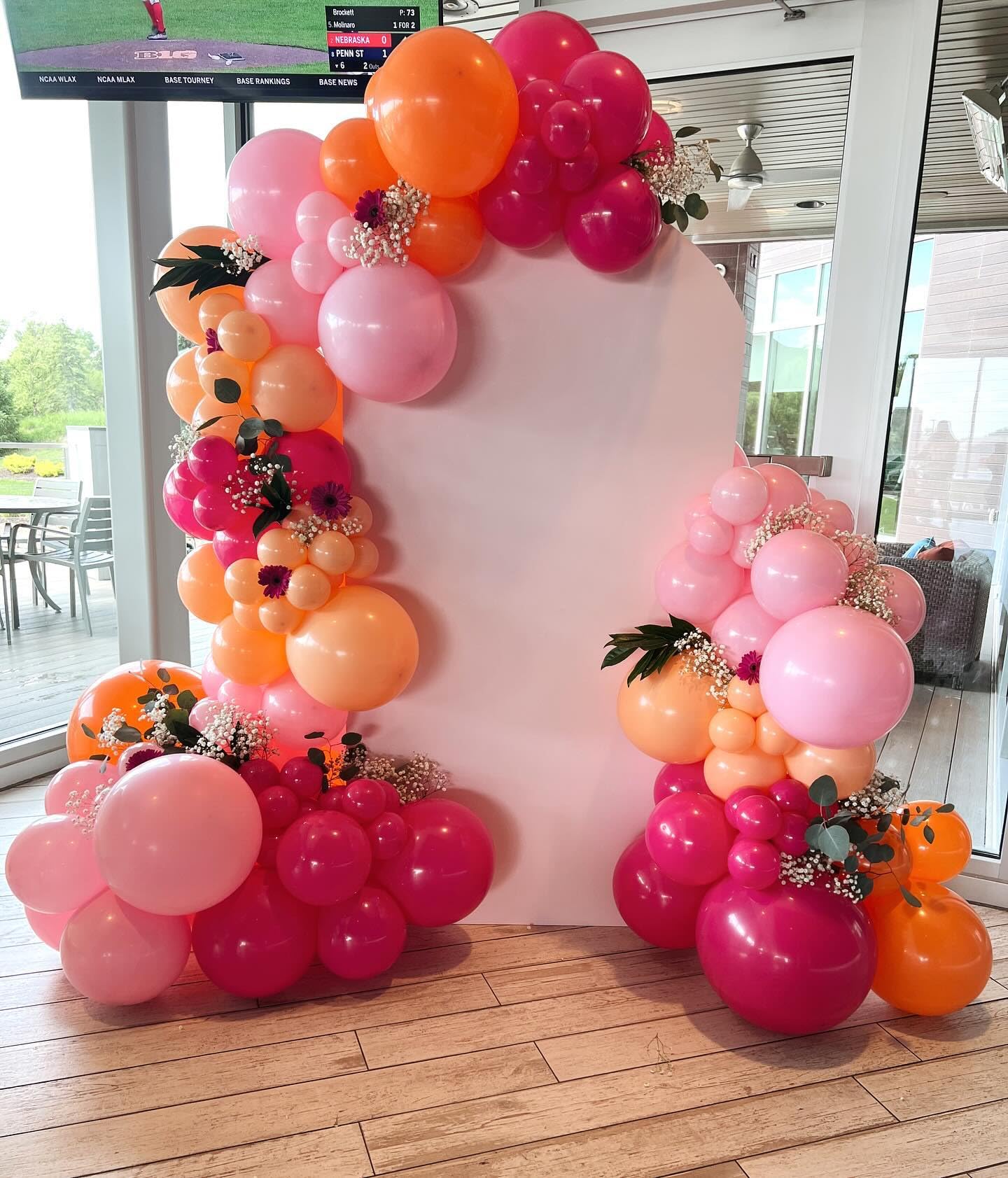 Amazon.com: Beaumode Pink Orange Rose Balloon Arch Garland Kit for
