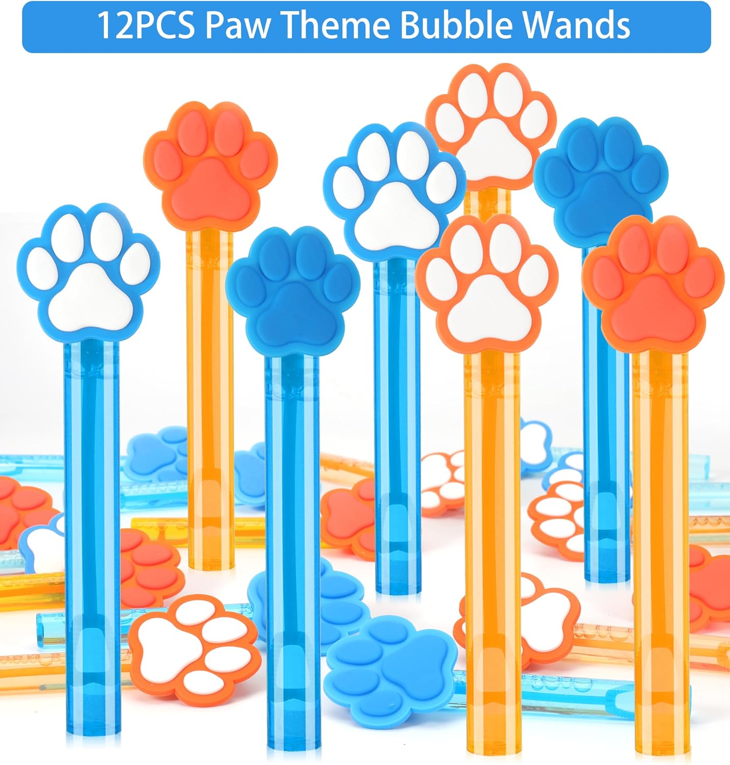 220PCS Blue and Orange Dog Paw Print Party Favors for Kids Theme Birthday Party Favors Decorations Supplies Goodie Bag Stuffer Pinata Filler Birthday Gifts - Image 6