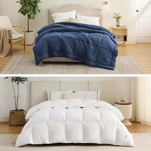 Bedsure Relleno de edredón King + edredón de plumón tamaño King