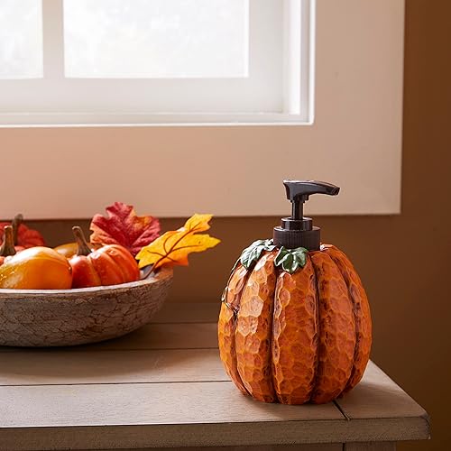 Miniatura 4 de SKL Home Dispensador de jabón para otoñocosechaotoño Bounty para bañococina y regalo, naranja