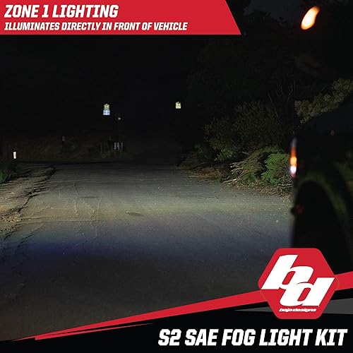Miniatura 9 de Baja Designs S2 LED SAE Kit de luz de bolsillo antiniebla para Dodge Ram 25003500 2019+ Camión - Lente ámbar