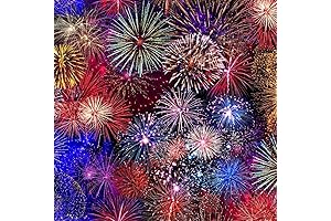 Cotton Independence Day Holiday 4th of July Fireworks Patriotic USA United States...
