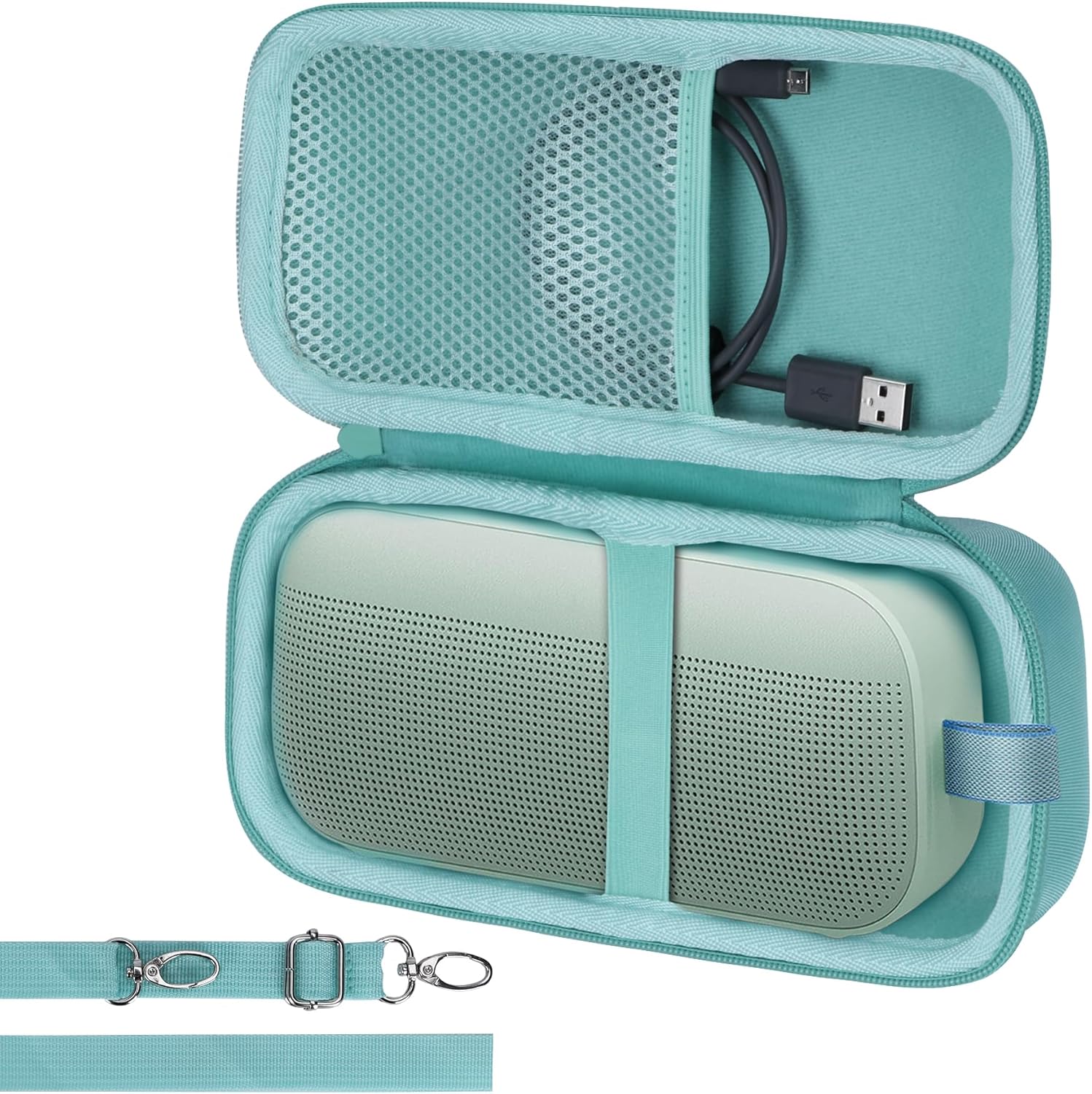 Hard Case Compatible with Bose SoundLink Flex 2nd Gen/Bose SoundLink Flex Portable Speaker, Mint Green Case - Image 2