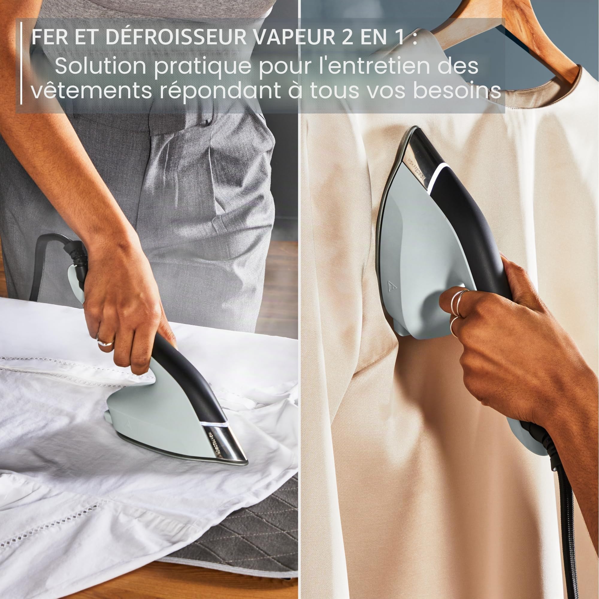 Tefal Duo Power 2-en-1 Fer à vapeur et défroisseur vapeur JF4031E0