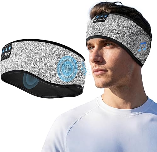 Miniatura 15 de LC-dolida Auriculares para Dormir Bluetooth 5.4 Diadema, Auriculares Inalámbricos Deportivos con Altavoz Estéreo HD Ultra-Delgado Resistente al