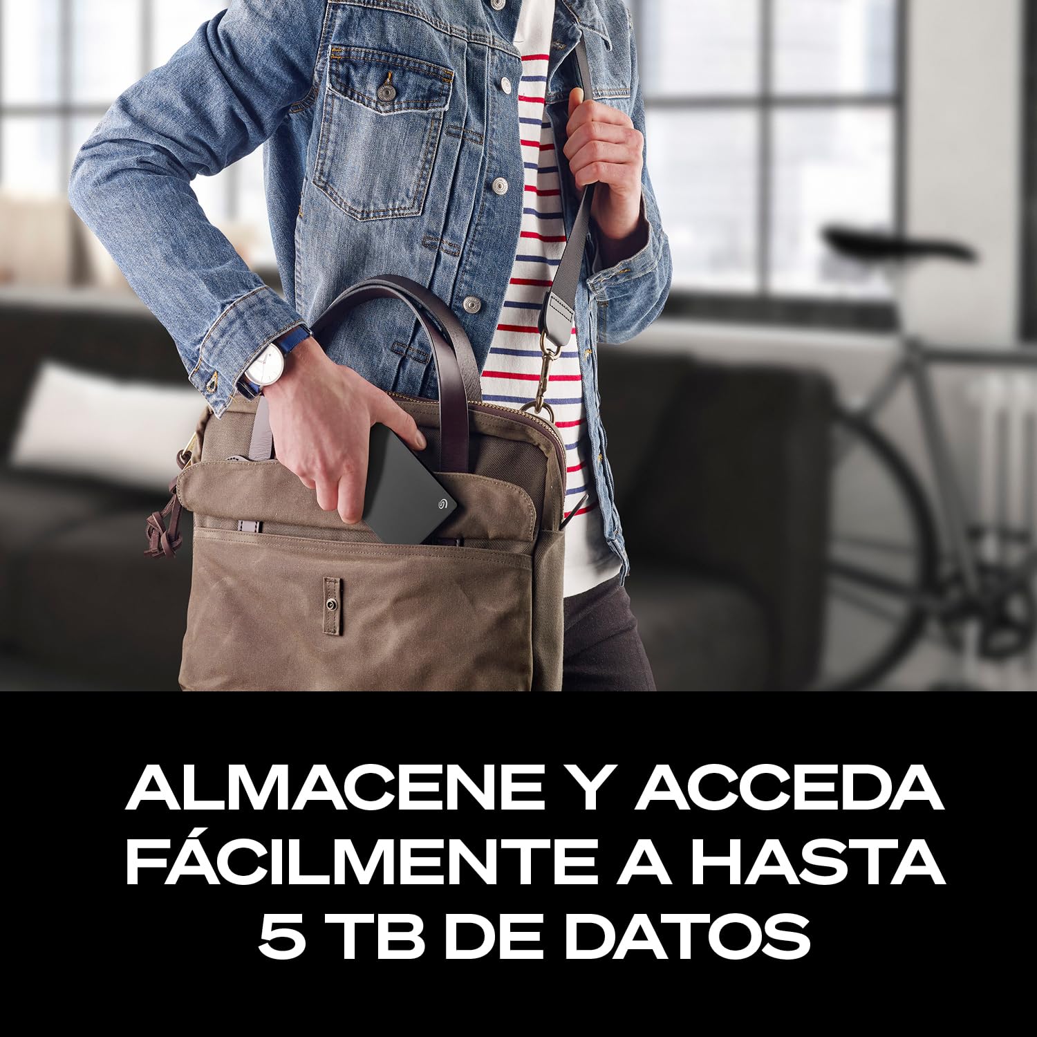 Seagate 2TB Disco Duro Portátil | USB 3.0 (STGX2000400) | Almacenamiento HDD diario. Copia de seguridad plug-and-play. Windows & macOS. Prueba Adobe CC. Garantía 2 años + Rescue
