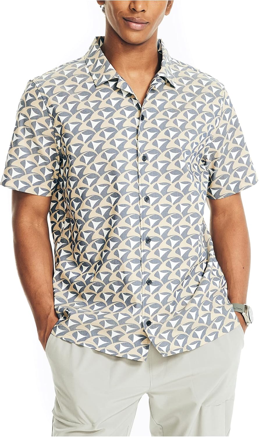 Nautica Men's Nautica Navtech Printed Shirt