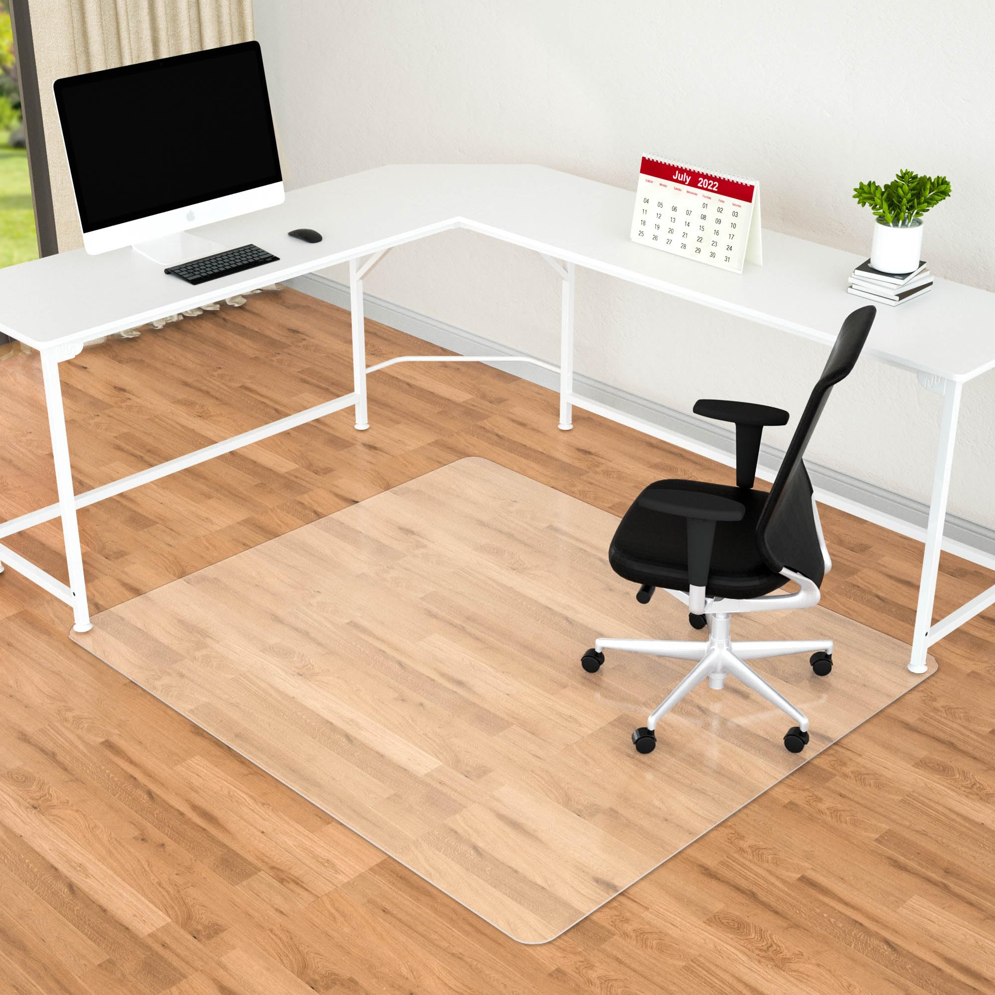 Amyracel Office Chair Mat for Hardwood Floor Desk Floor Mat for Hardwood Floors Clear Desk Chair Mat for