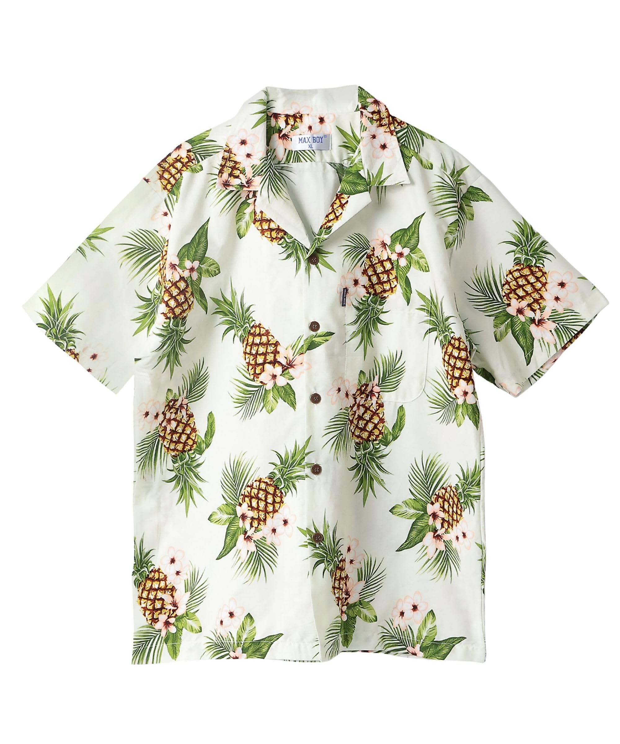 Amazon.co.jp: [Four leaf] アロハシャツ メンズ 半袖 花柄シャツ 開襟 