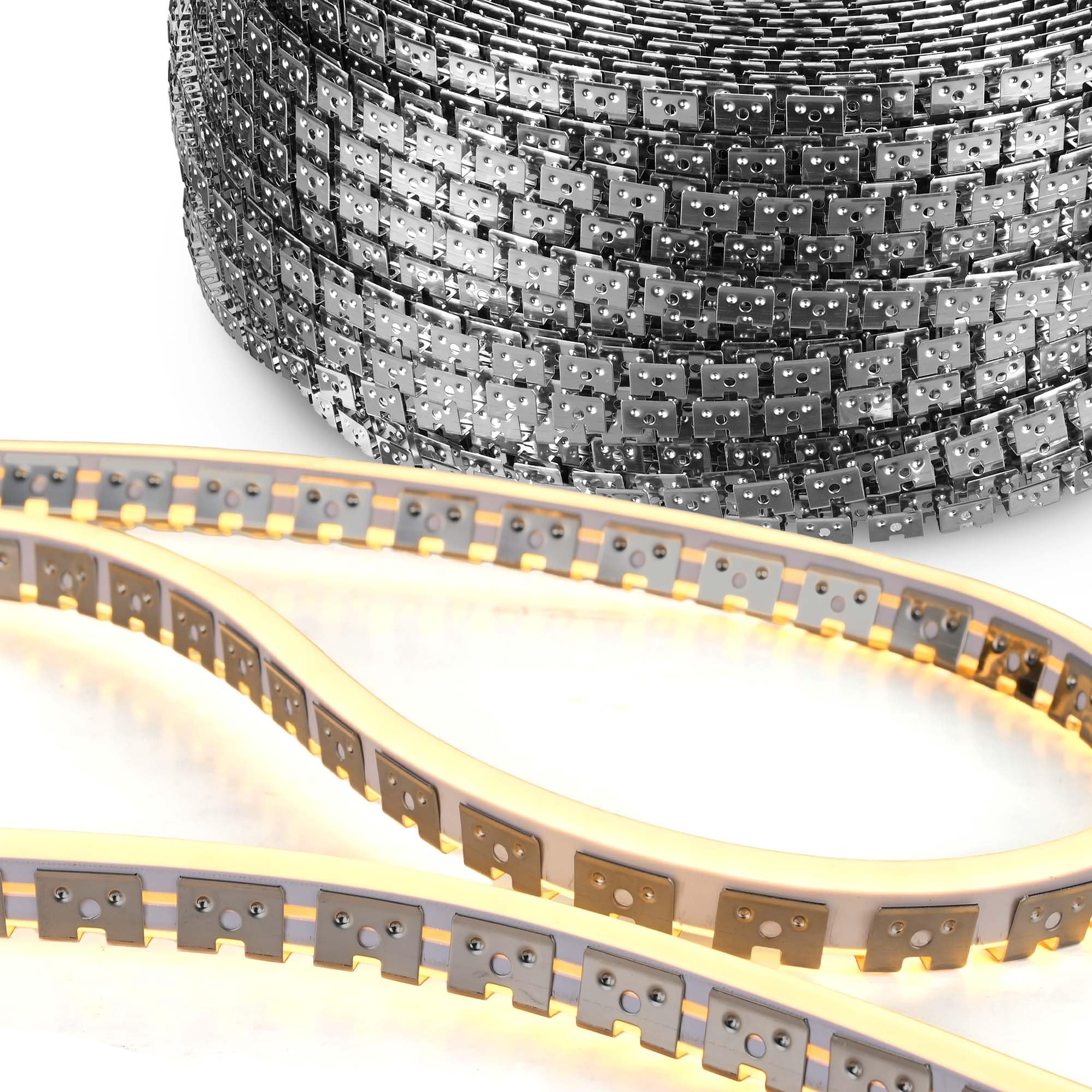 Yescom 328ft/100m Commercial Warm White Rope Light Track Stainless Steel