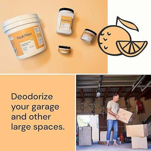 Vista 82 de Fresh Wave - Gel eliminador de olores limón, 15 onzas, absorbedor de olores para el hogar, alivio más seguro del olor, natural, a base de plantas